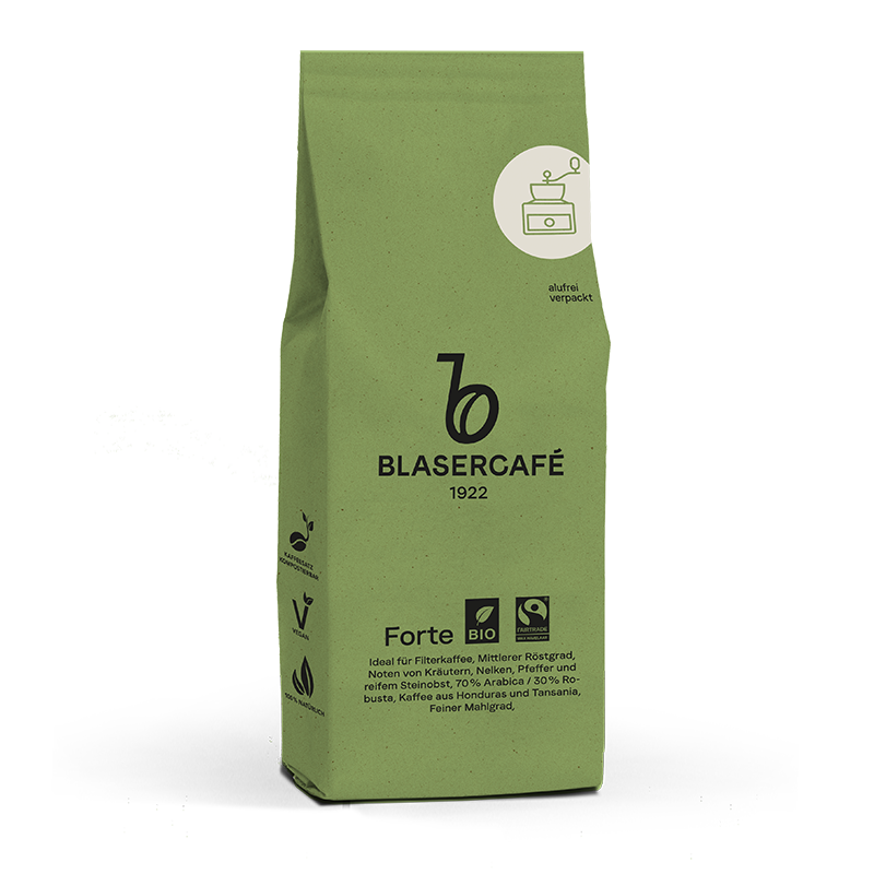 Blaser Café Forte – Bio & Fairtrade Mahlkaffee