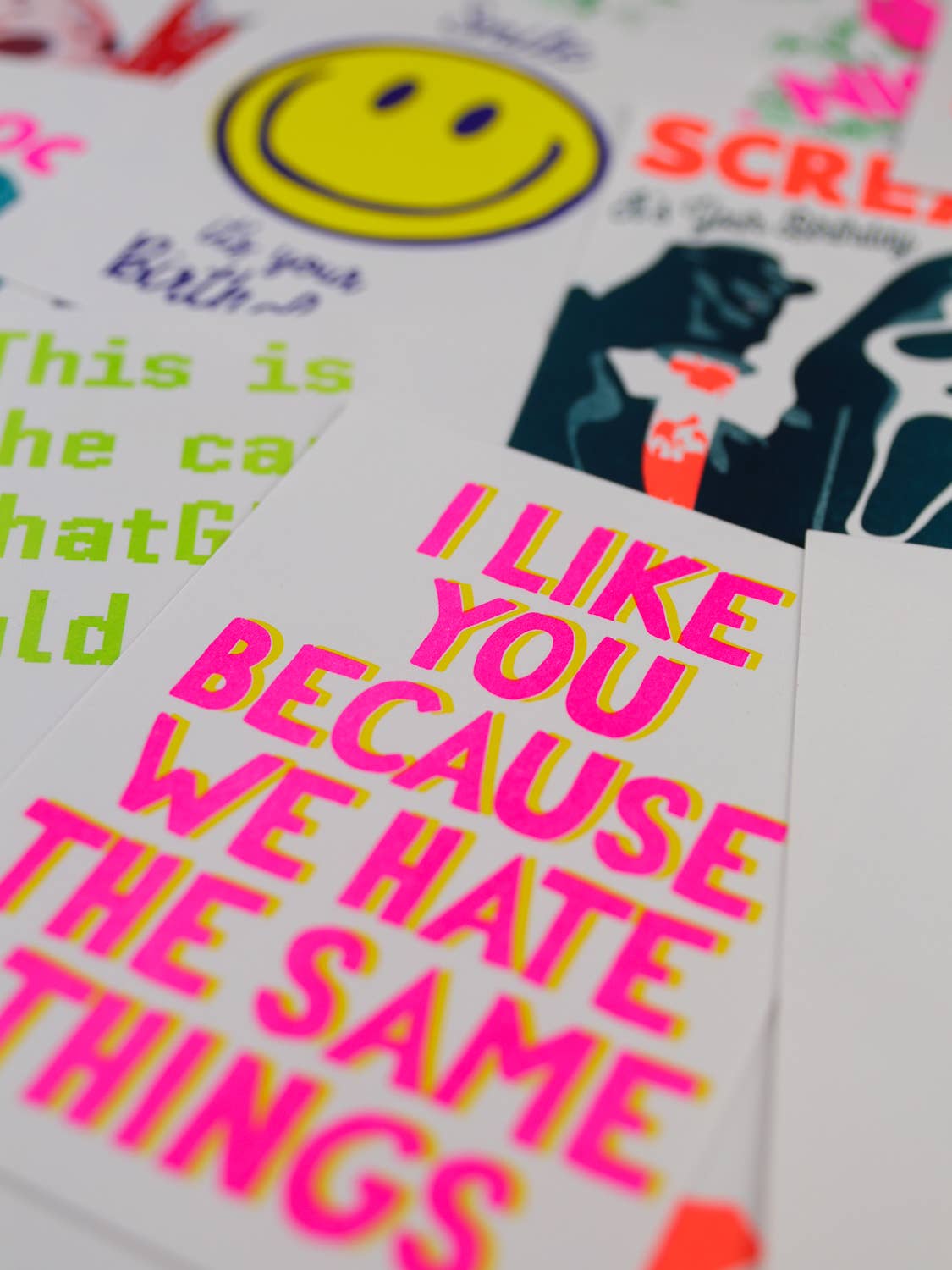 Postkarte - I Like You Because We Hate The Same Things