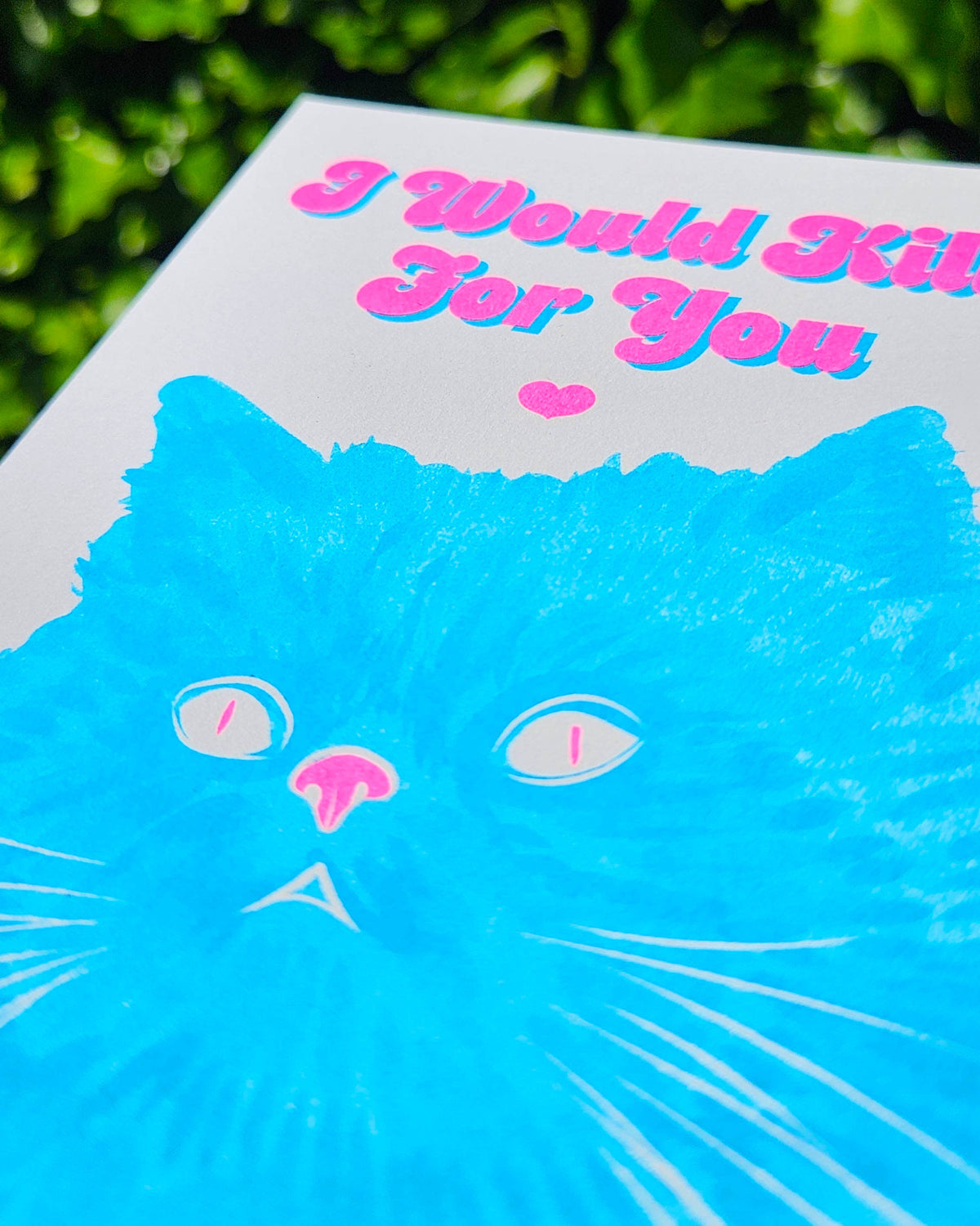 Postkarte - I would Kill For You