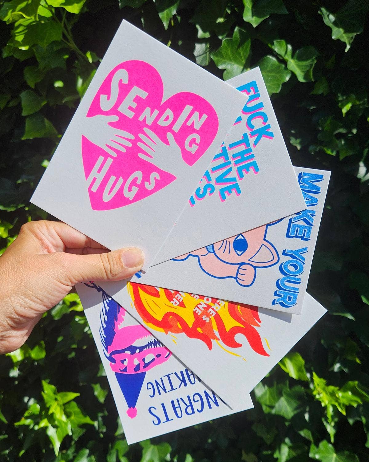 Postkarte - Sending Hugs