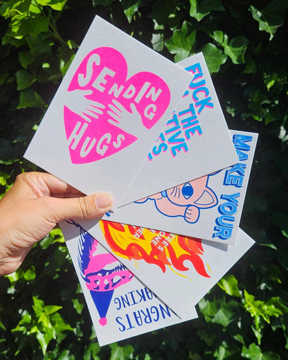 Postkarte - Sending Hugs