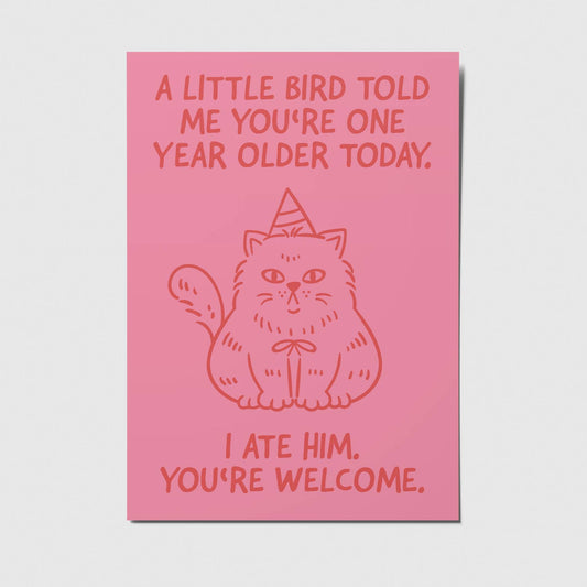 Postkarte - A little bird