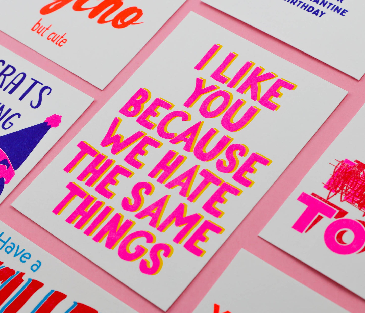 Postkarte - I Like You Because We Hate The Same Things