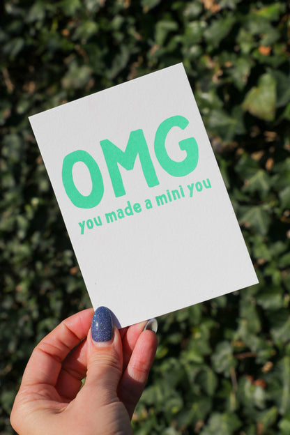 Postkarte - Omg You Made You A Mini You