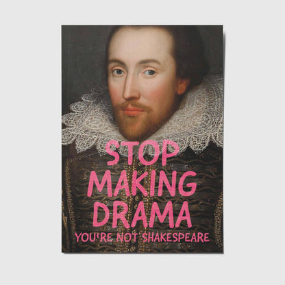 Postkarte - Stop making drama