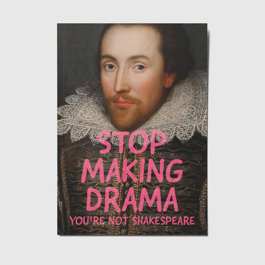 Postkarte - Stop making drama