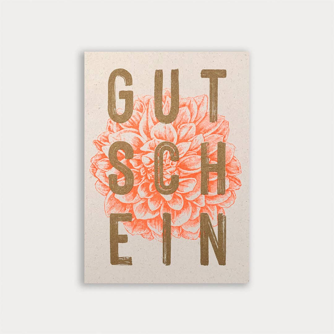 Postkarte - Gutschein