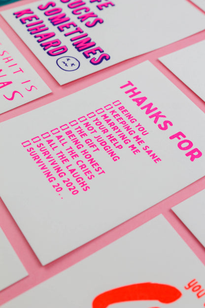 Postkarte - Thanks For Whatever