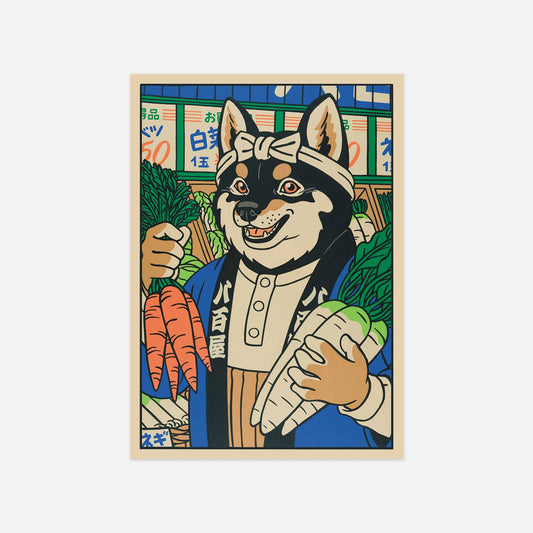 Postkarte - The Vegetable Merchant