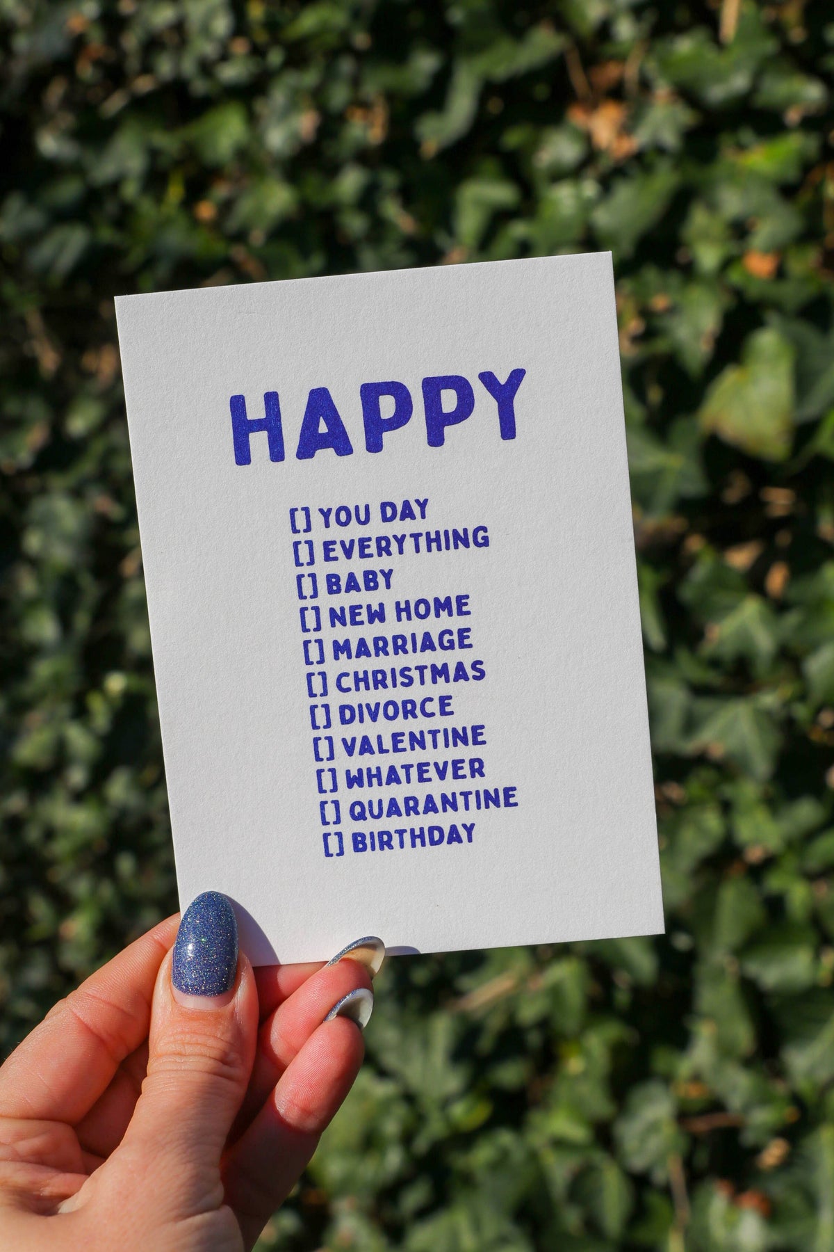 Postkarte - Happy Whatever