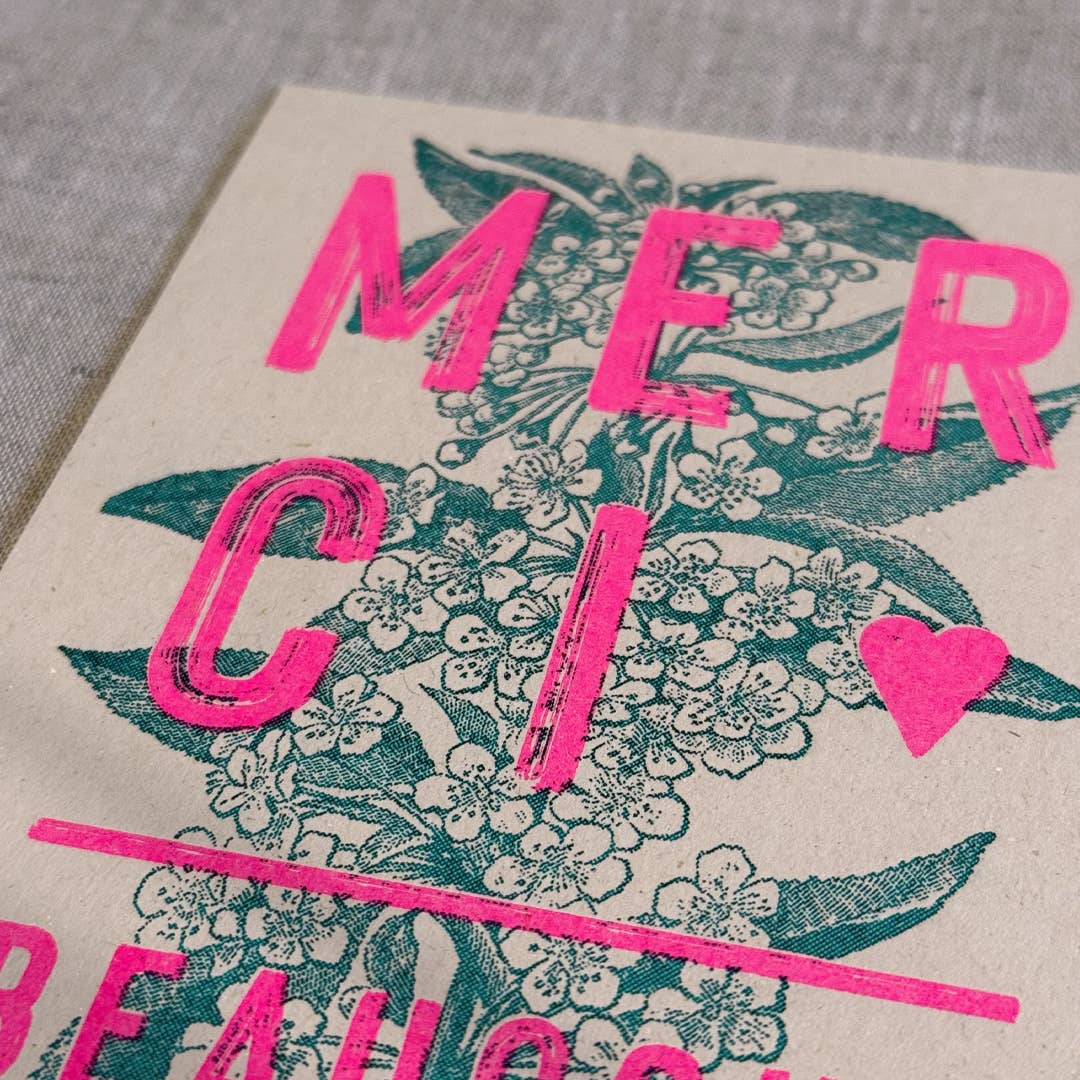 Postkarte - Merci beaucoup