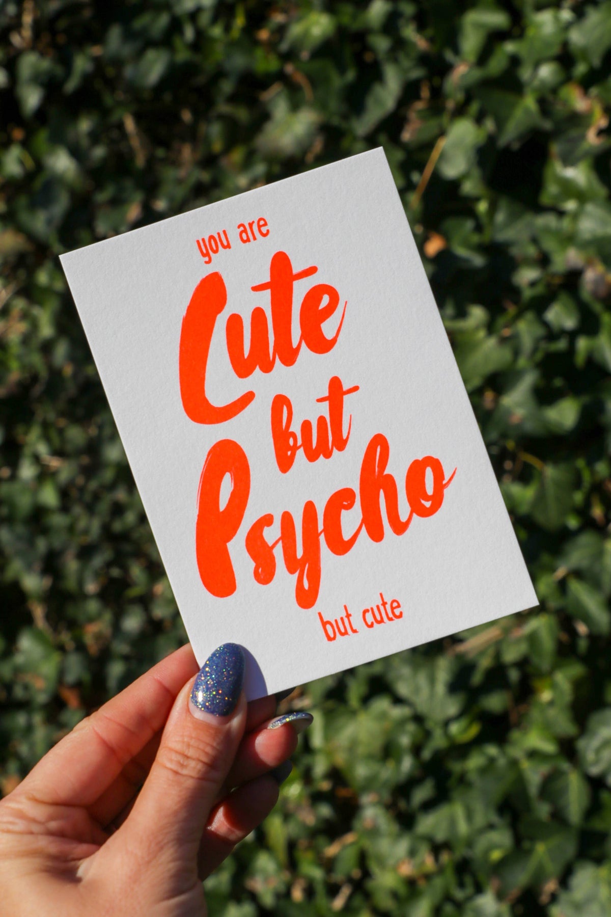 Postkarte - Cute but Psycho