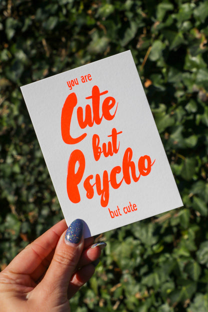 Postkarte - Cute but Psycho