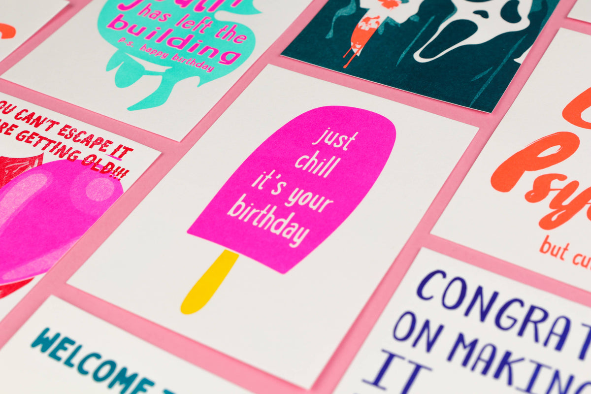 Postkarte - Just Chill It's Your Birthday