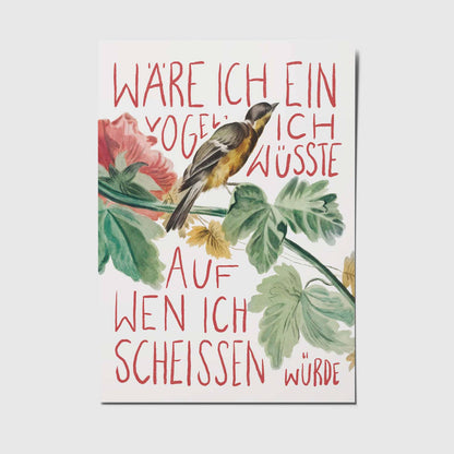 Postkarte - If I Were a Bird
