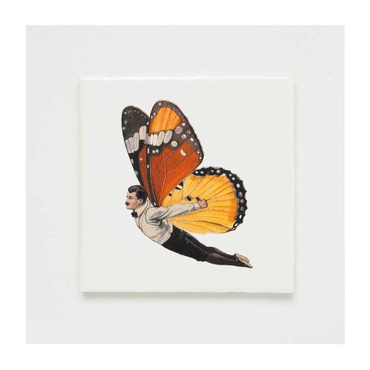 Wandfliese - Butterfly Man