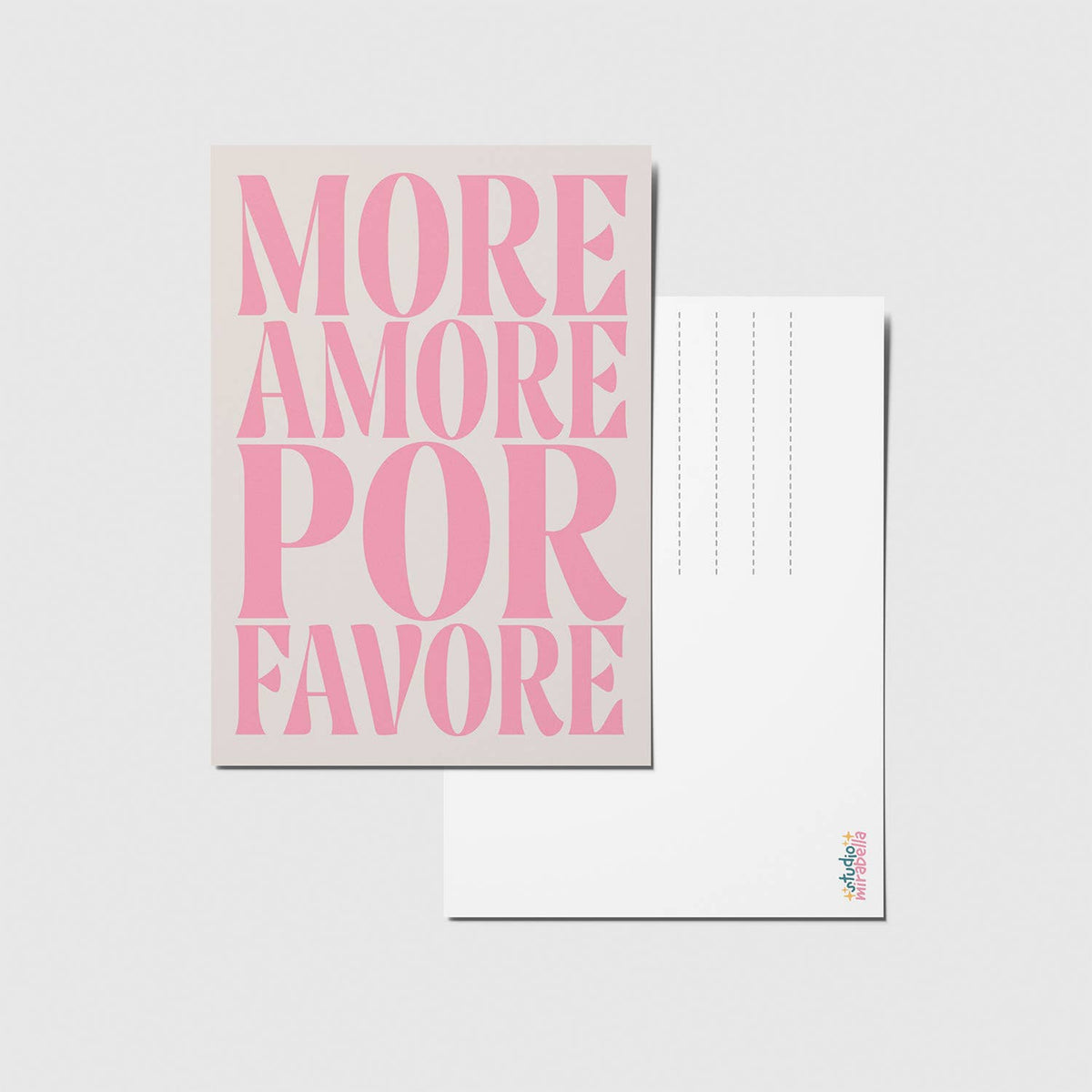 Postkarte - More amore por favore