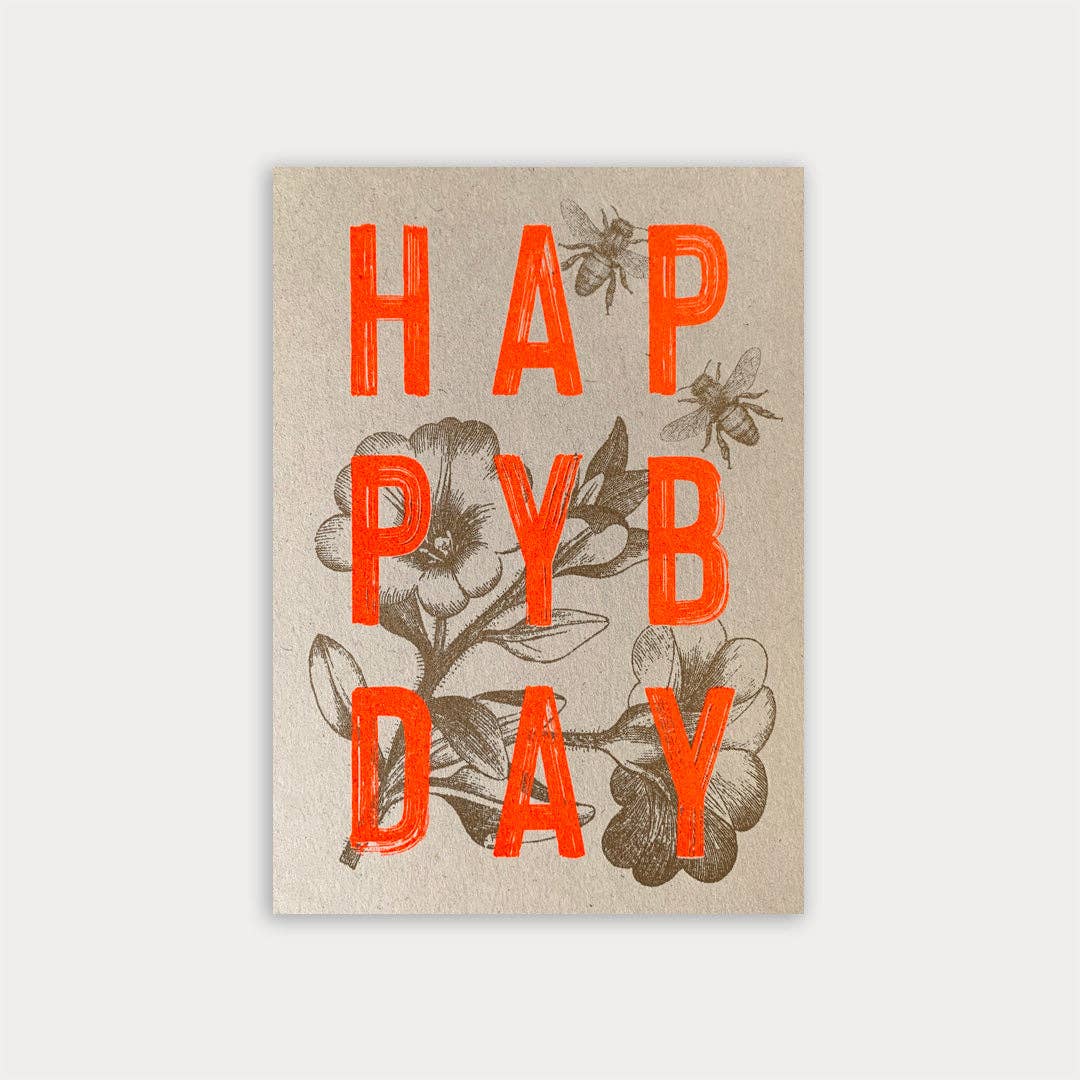 Postkarte - Happy B-Day
