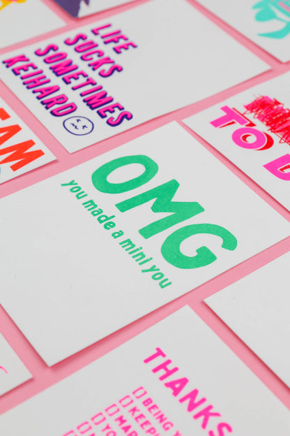 Postkarte - Omg You Made You A Mini You