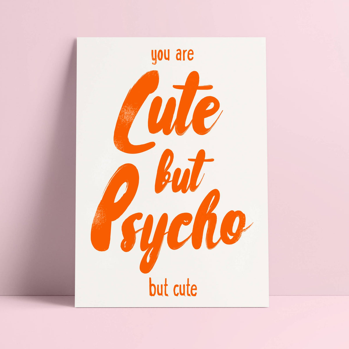Postkarte - Cute but Psycho