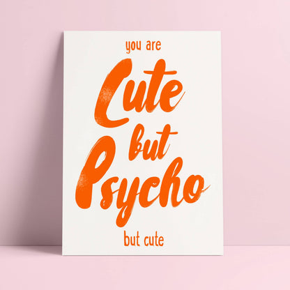 Postkarte - Cute but Psycho
