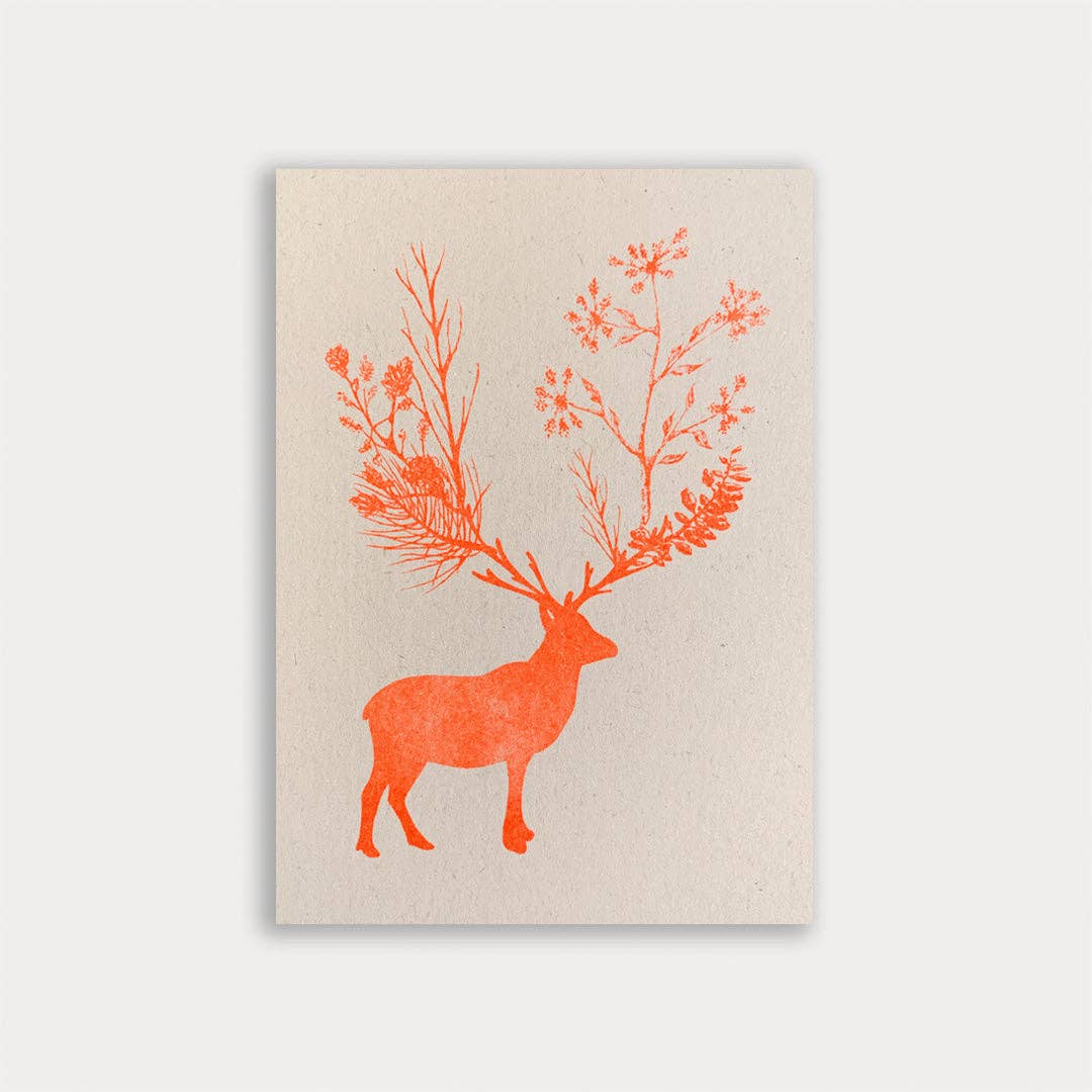 Postkarte - Hirsch