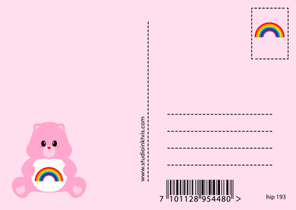 Postkarte - Care Bear