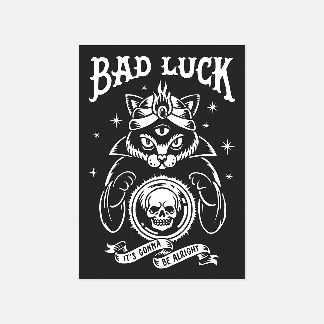 Postkarte - Bad Luck