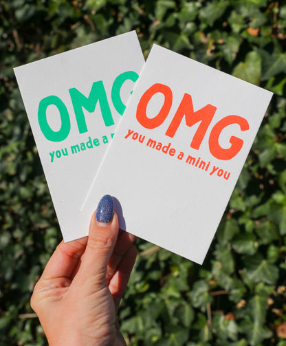 Postkarte - Omg You Made You A Mini You