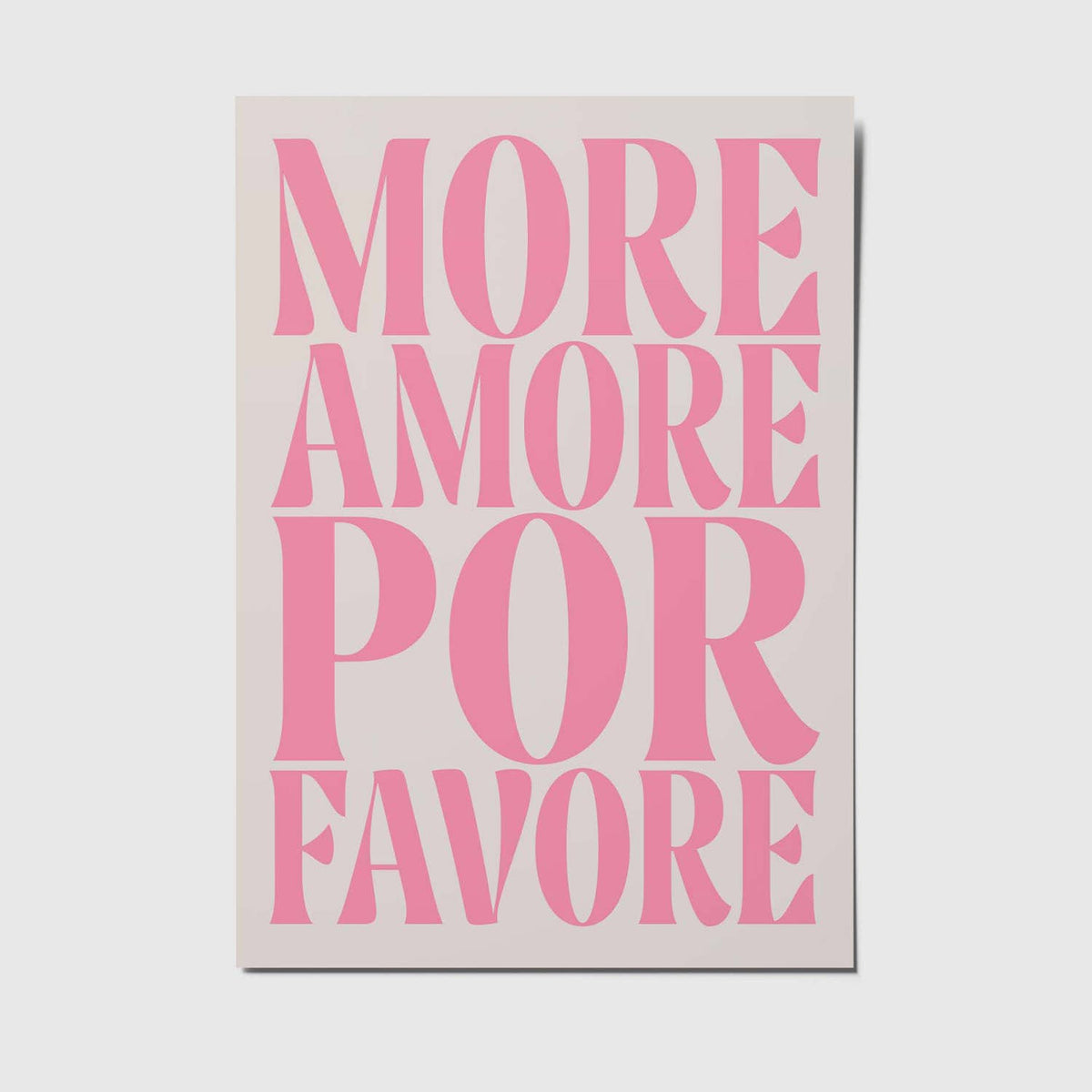 Postkarte - More amore por favore