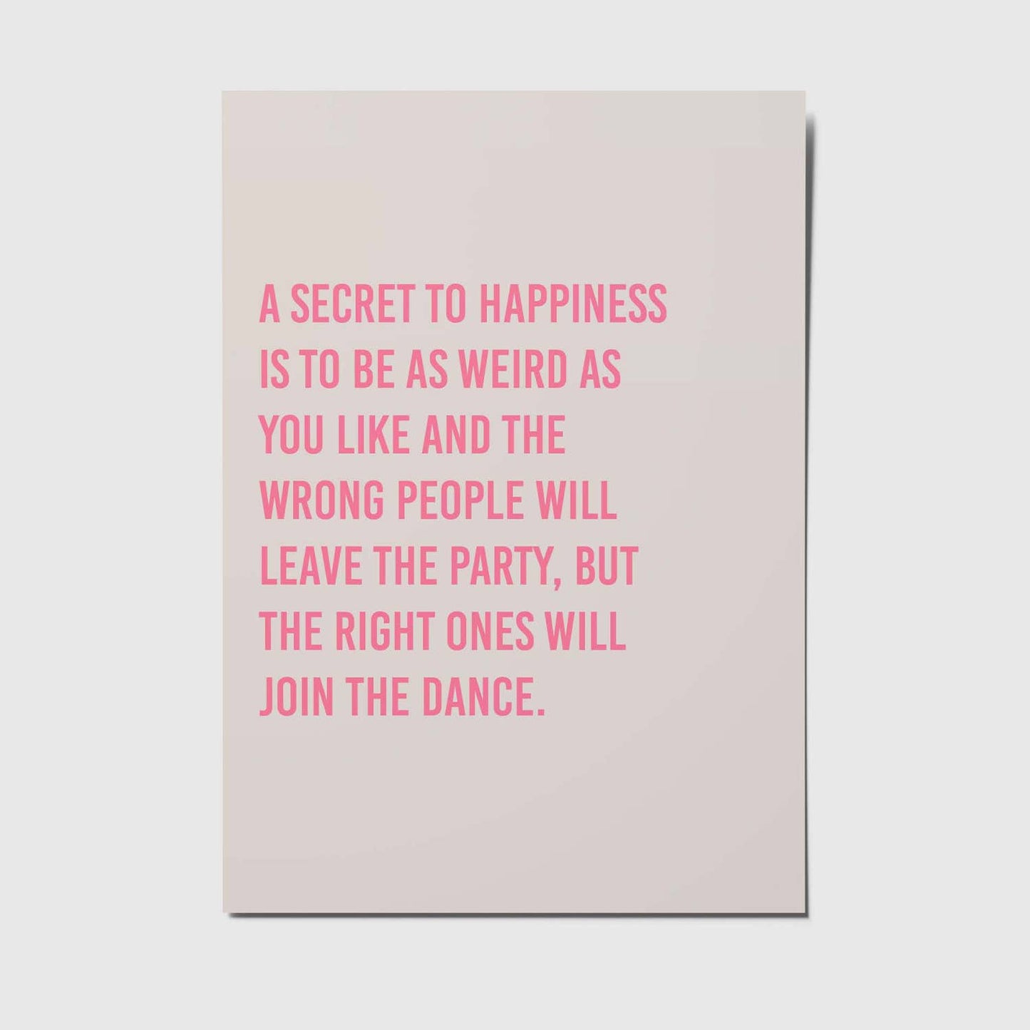 Postkarte - A secret to happiness