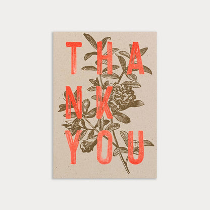 Postkarte - Thank you