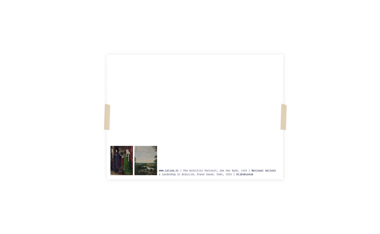 Postkarte - Arnolfini-Porträt