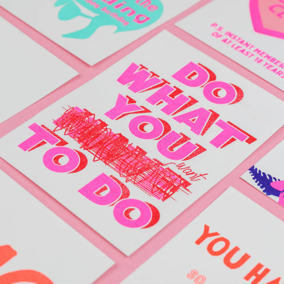 Postkarte - Do what you want to do