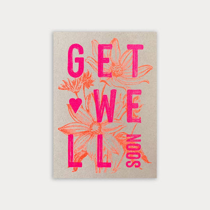 Postkarte - Get well soon
