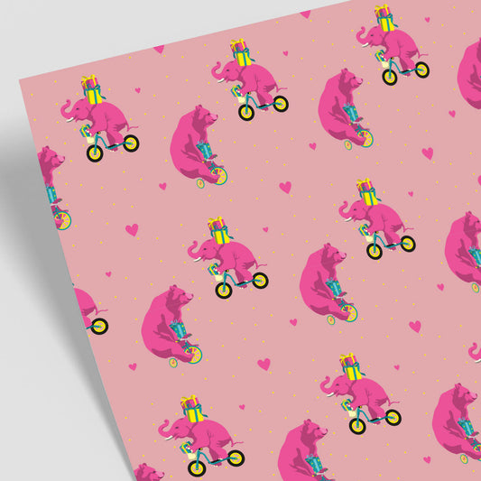 Geschenkpapier - Elephants & Bears
