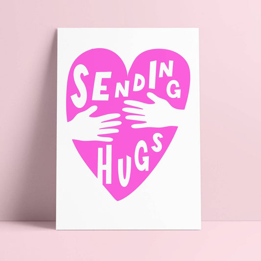Postkarte - Sending Hugs