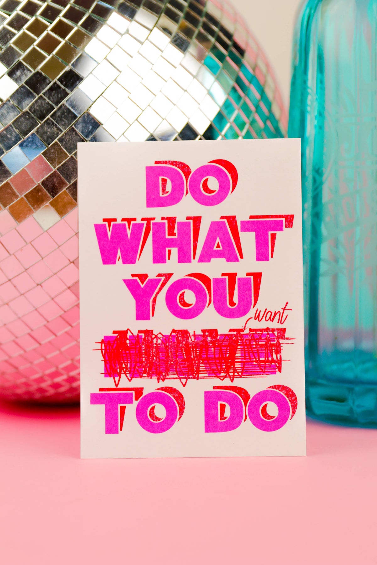 Postkarte - Do what you want to do