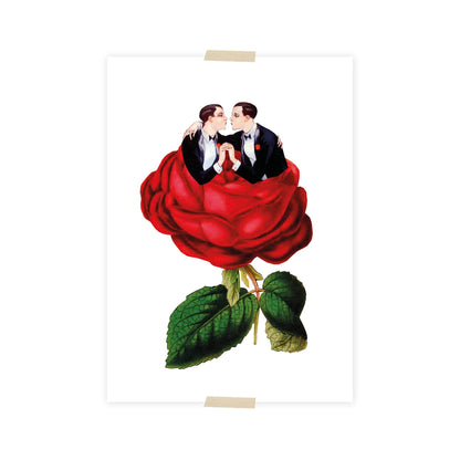 Postkarte - Zwei Männer