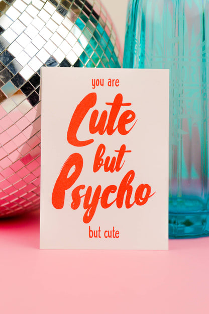 Postkarte - Cute but Psycho