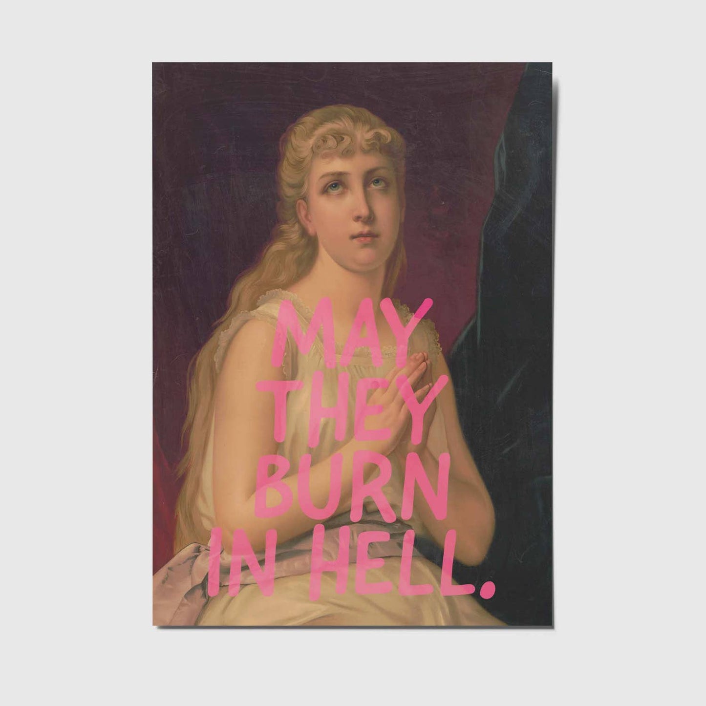 Postkarte - May they burn in hell