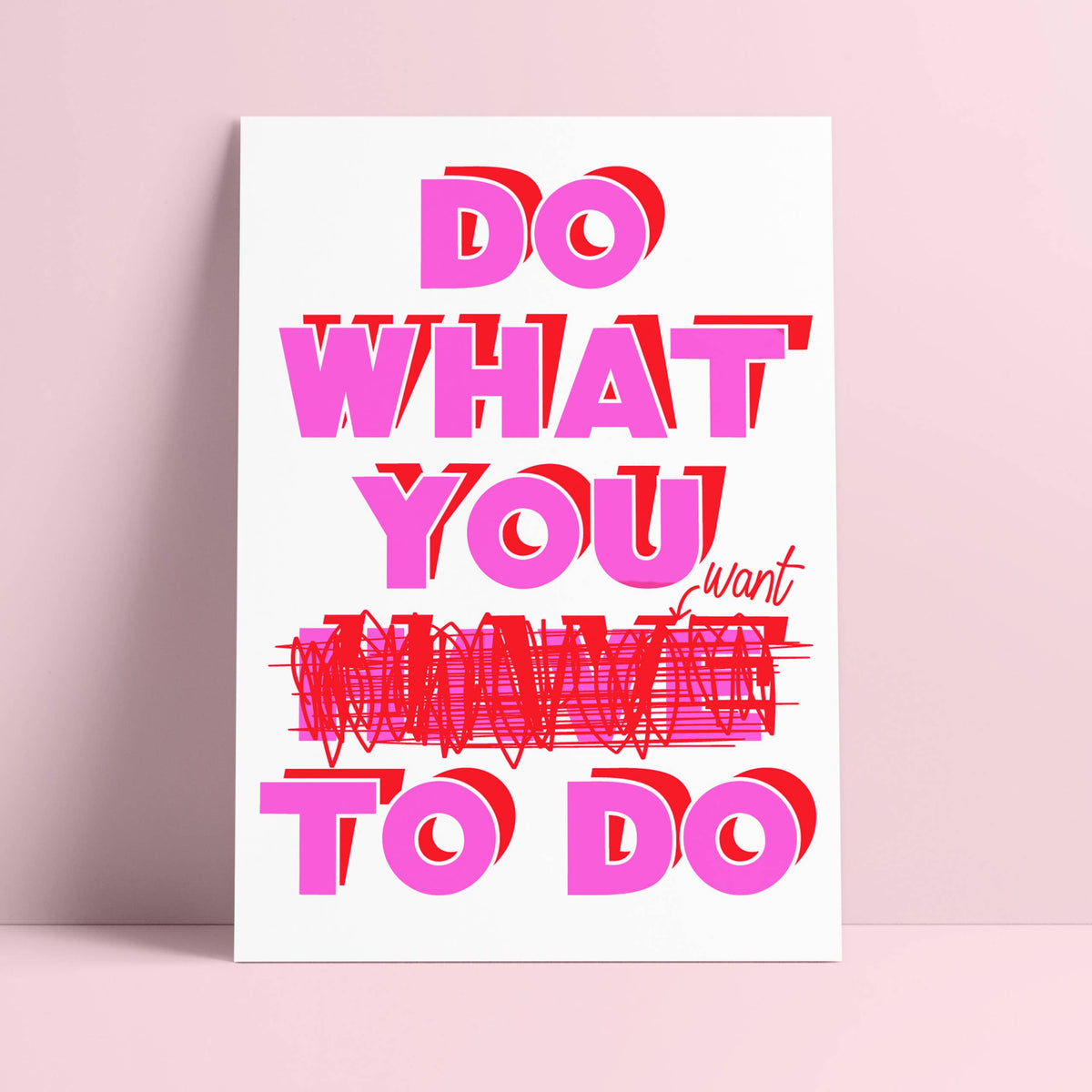 Postkarte - Do what you want to do