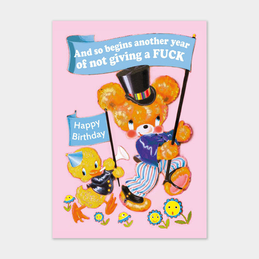 Postkarte - Another year of not giving a fuck