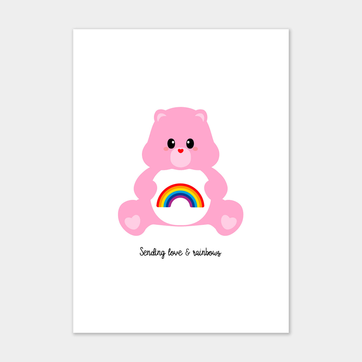 Postkarte - Care Bear