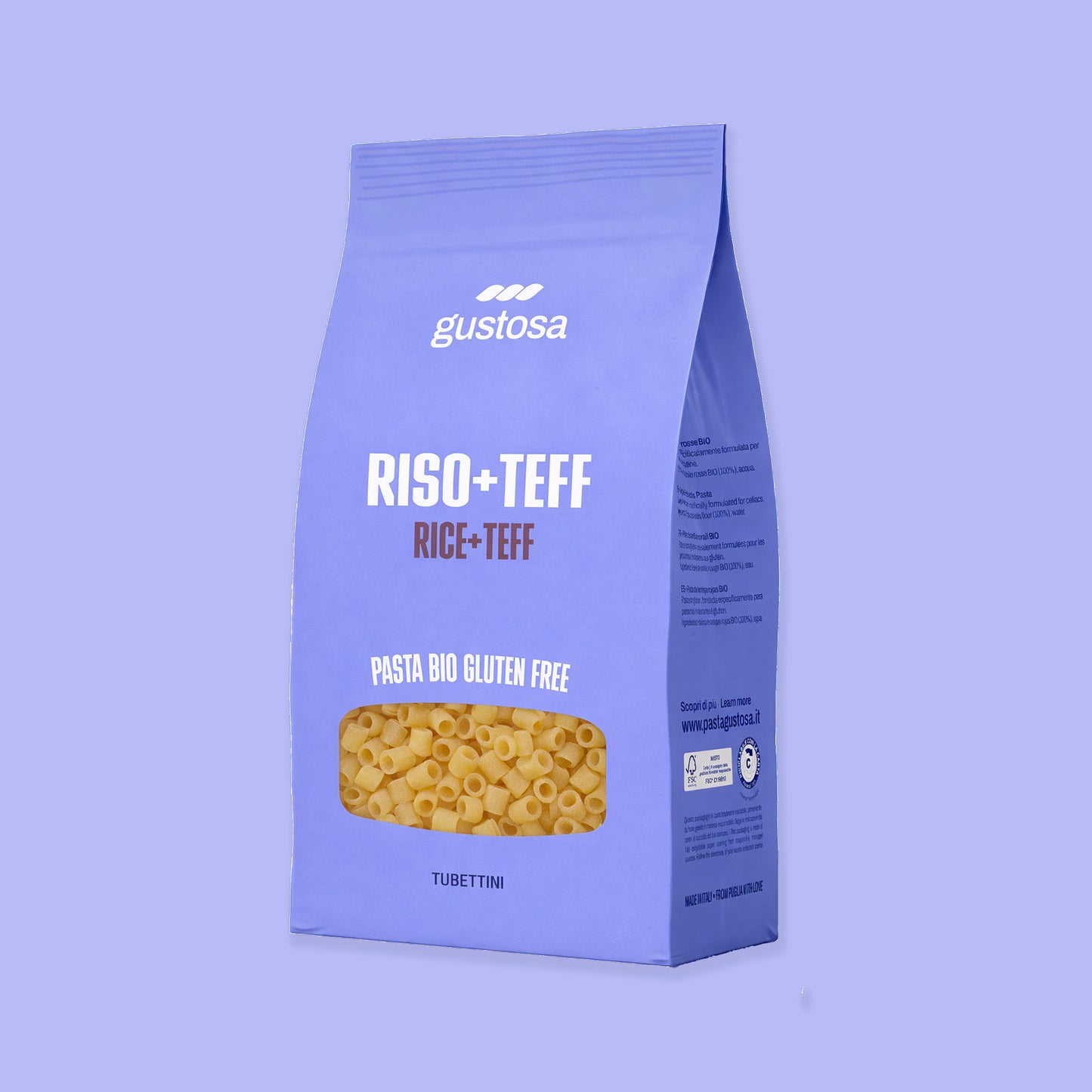 Tubettini Reis & Teff - Glutenfrei / Bio