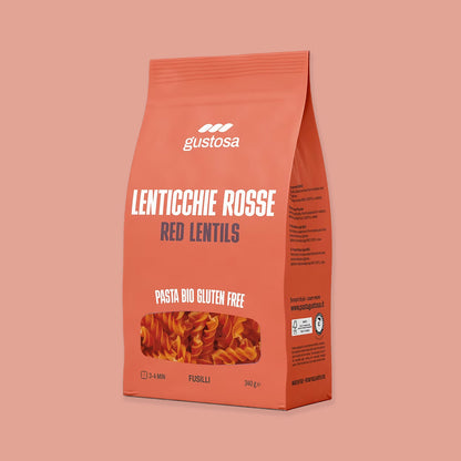 Fussili Rote Linsen - Glutenfrei / Bio