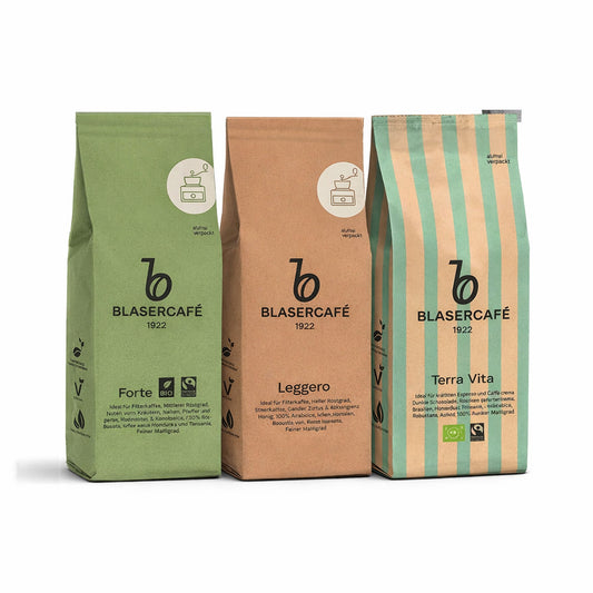 Blaser Café Probierpaket – 3 Sorten, 3 Charaktere