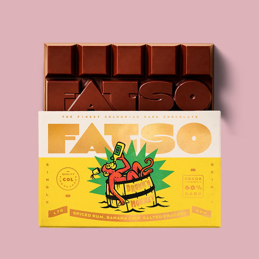 Drunk'n Monkey 150g - Dunkle schokolade 60%